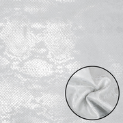 Scale Pattern Leather Pre-Cuts – 2–4 oz Fashion Leather | Limited Stock, Snow and Ice / 4 x 6 | The Leather Guy