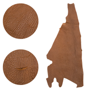 Genuine Shark Leather Tobacco Project Pieces, 3 - 5 oz, Small / Low Grade Side | The Leather Guy