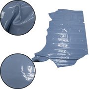 Solid Colors, Patent Cow Handbag Leather, Sides and Project Pieces, Silent Sea Blue / Side / 15-17 Sq Ft | The Leather Guy