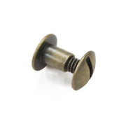 Chicago Screws, 6 mm/ 1/4", Antique Brass / 1 Piece | The Leather Guy