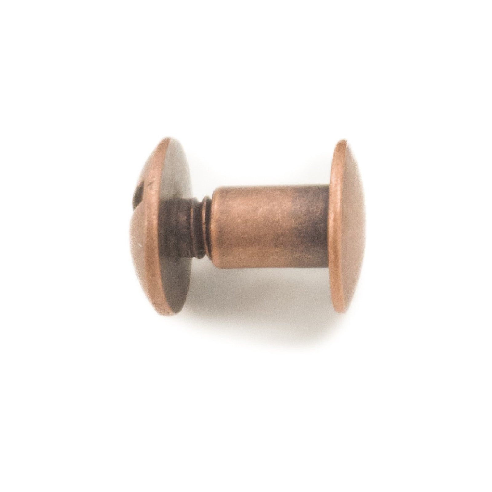 Chicago Screws, 6 mm/ 1/4", Antique Copper / 1 Piece | The Leather Guy