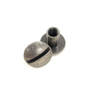 Chicago Screws, 6 mm/ 1/4", Antique Nickel / 1 Piece | The Leather Guy