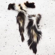 Genuine Small to Medium Animal Fur Tails, Skunk / With Pin | The Leather Guy