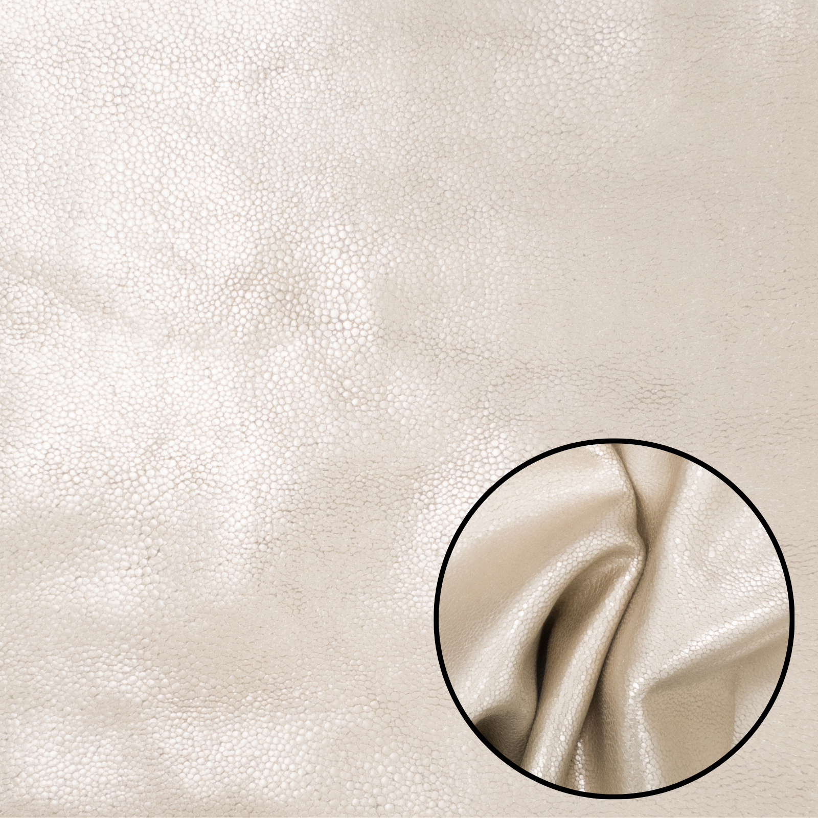 Soft Glam, 2-4 oz Fashion, Limited Stock Pre-cuts, Champagne Cobble / 4 x 6 | The Leather Guy