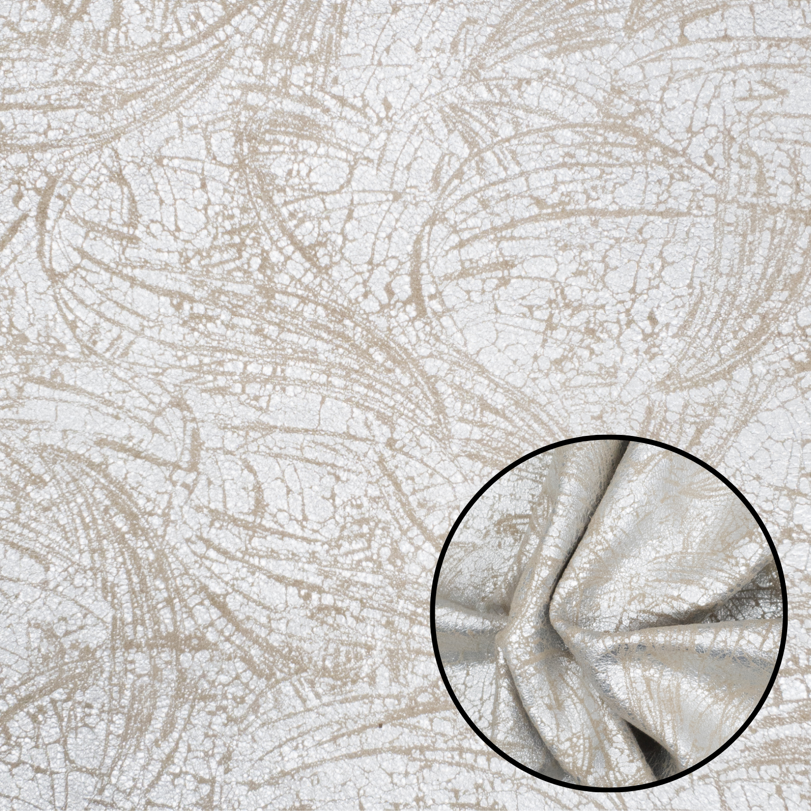 Soft Glam, 2-4 oz Fashion, Limited Stock Pre-cuts, Silver Crackle Grass / 4 x 6 | The Leather Guy