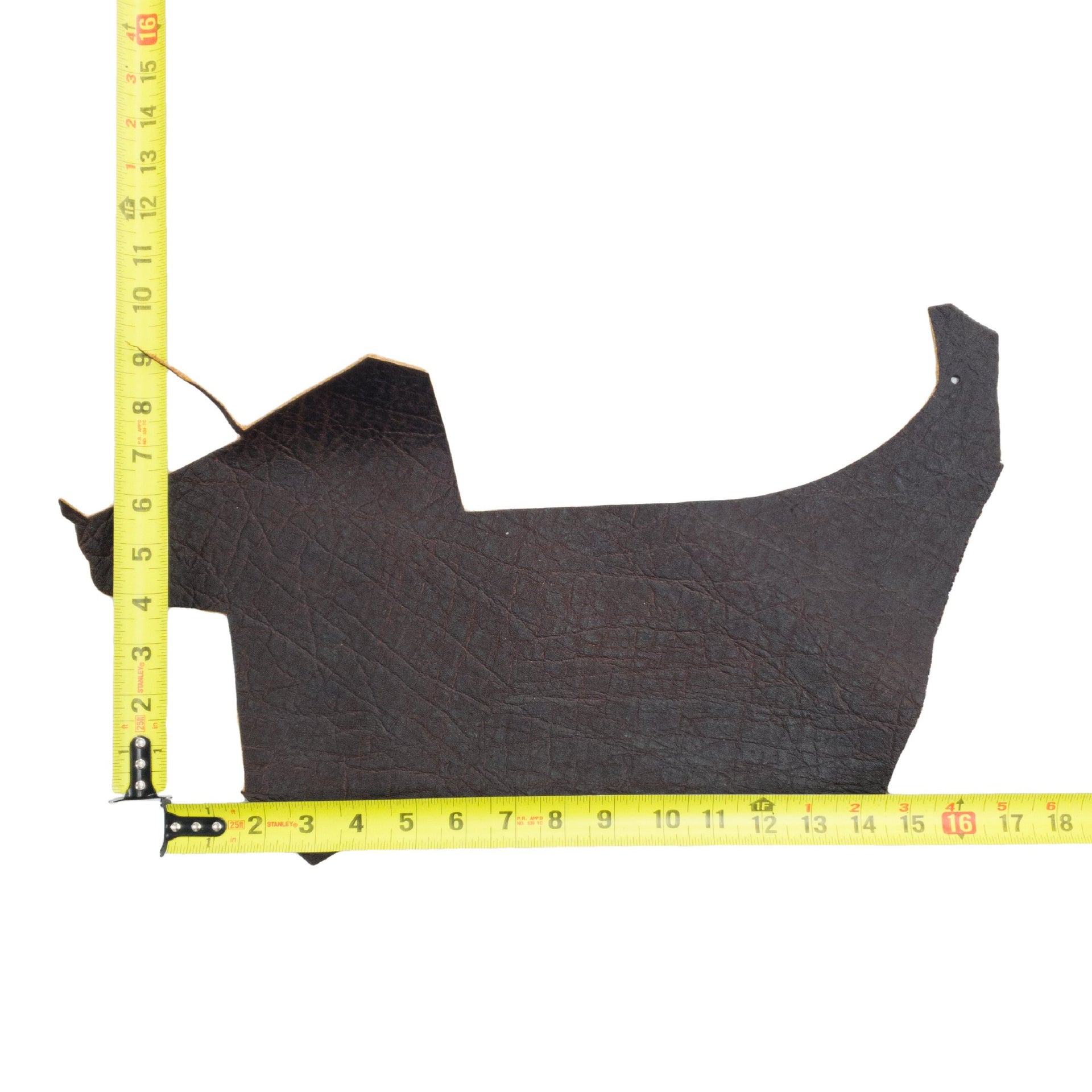 Genuine Elephant Nonstock Project Pieces, 4.5-5.5 oz, 0.5-1.5 Sq Ft, Stiff Volcanic / > 1 Sq Ft / Hide 1 | The Leather Guy
