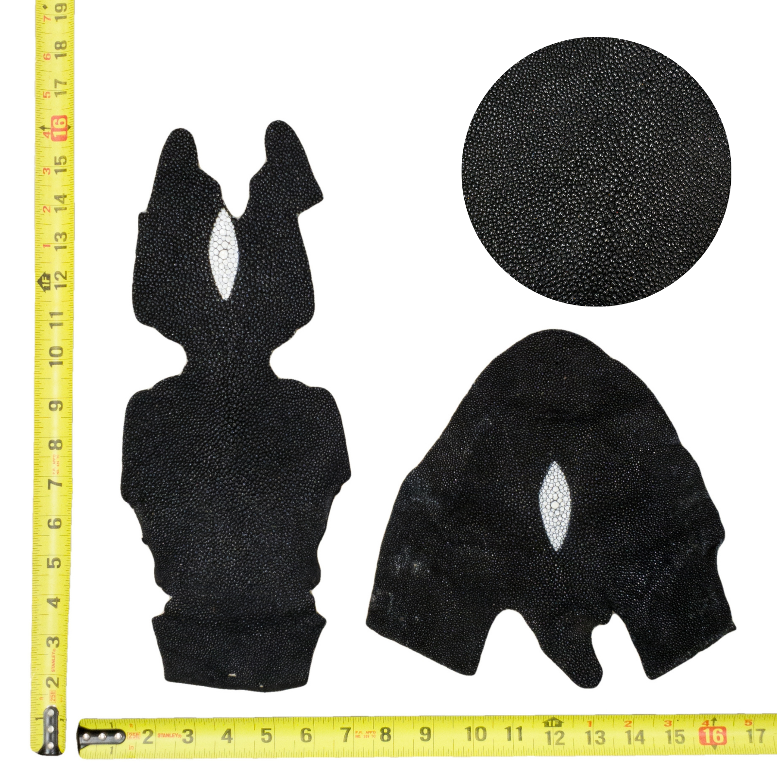 Stingray Project Pieces, 3 - 4.5 oz, Black / Diamond | The Leather Guy