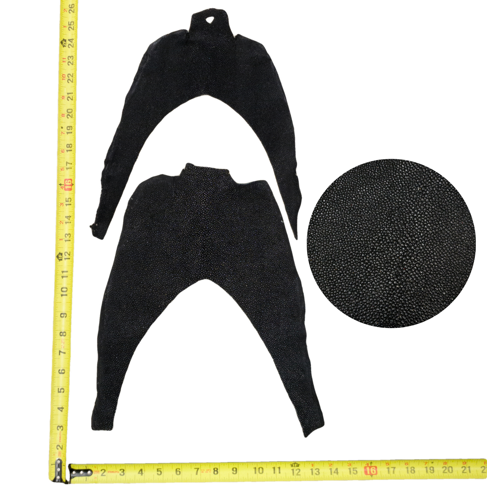 Stingray Project Pieces, 3 - 4.5 oz, Black / Bottom | The Leather Guy