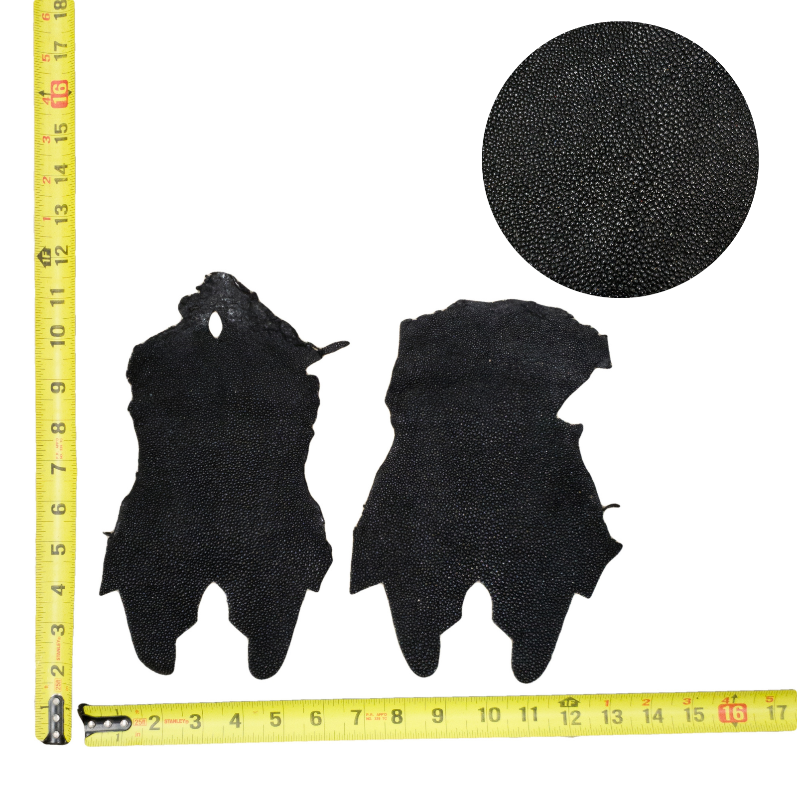Stingray Project Pieces, 3 - 4.5 oz, Black / Middle | The Leather Guy