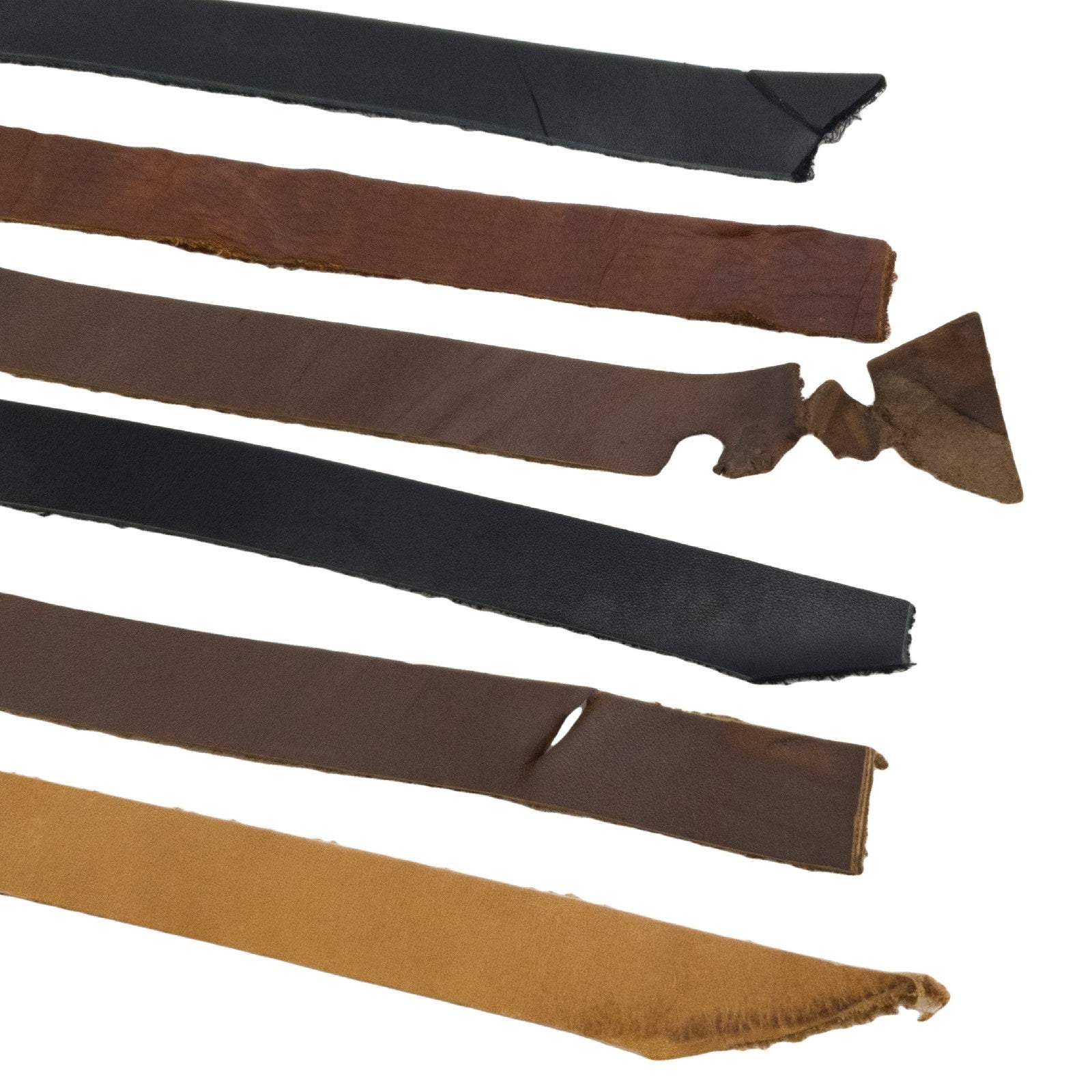 Oil Tanned Strap Seconds Miscellaneous Bundle, 4-10 oz, Pre-cut Belt Blanks,  | The Leather Guy