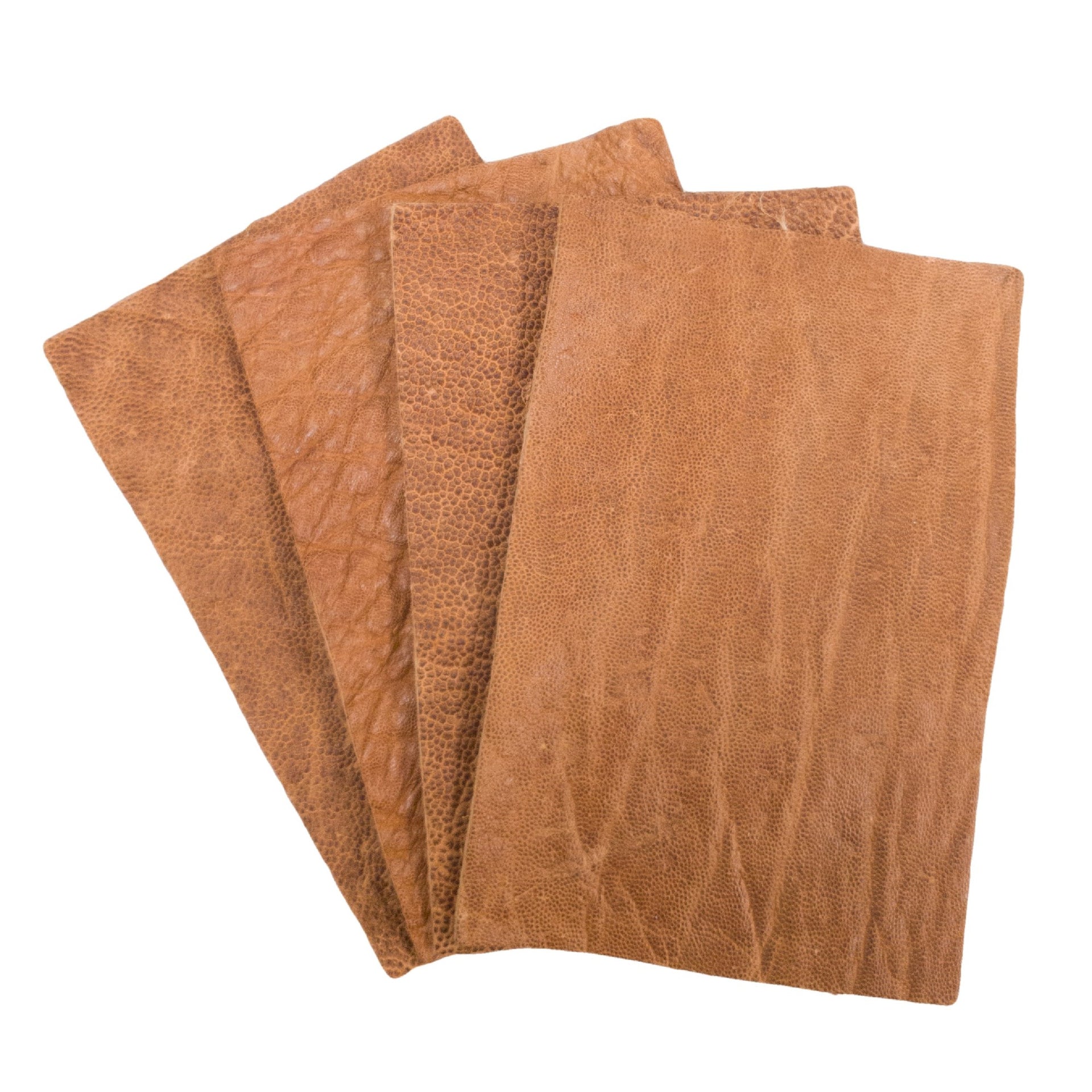 Genuine Elephant Nonstock Pre-cuts, 4.5-5.5 oz, Various Colors, Sweet Caramel / 4" x 6" | The Leather Guy