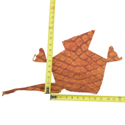 Pirarucu Amazon Bass Leather, Under 1 - 1 Sq Ft Project Pieces, Sweet Nectarine / Under 1 Sq Ft / 1 | The Leather Guy
