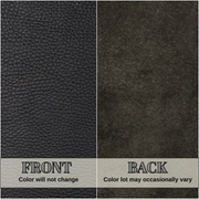 Black Cowhide Leather – Pebble Grain 3–4 oz | Texas Black Tea, | The Leather Guy