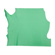 Bright Green Cowhide Leather – Pebble Grain 3–4 oz | Lexington Lush Green, Middle Piece / 6.5 - 7.5 | The Leather Guy