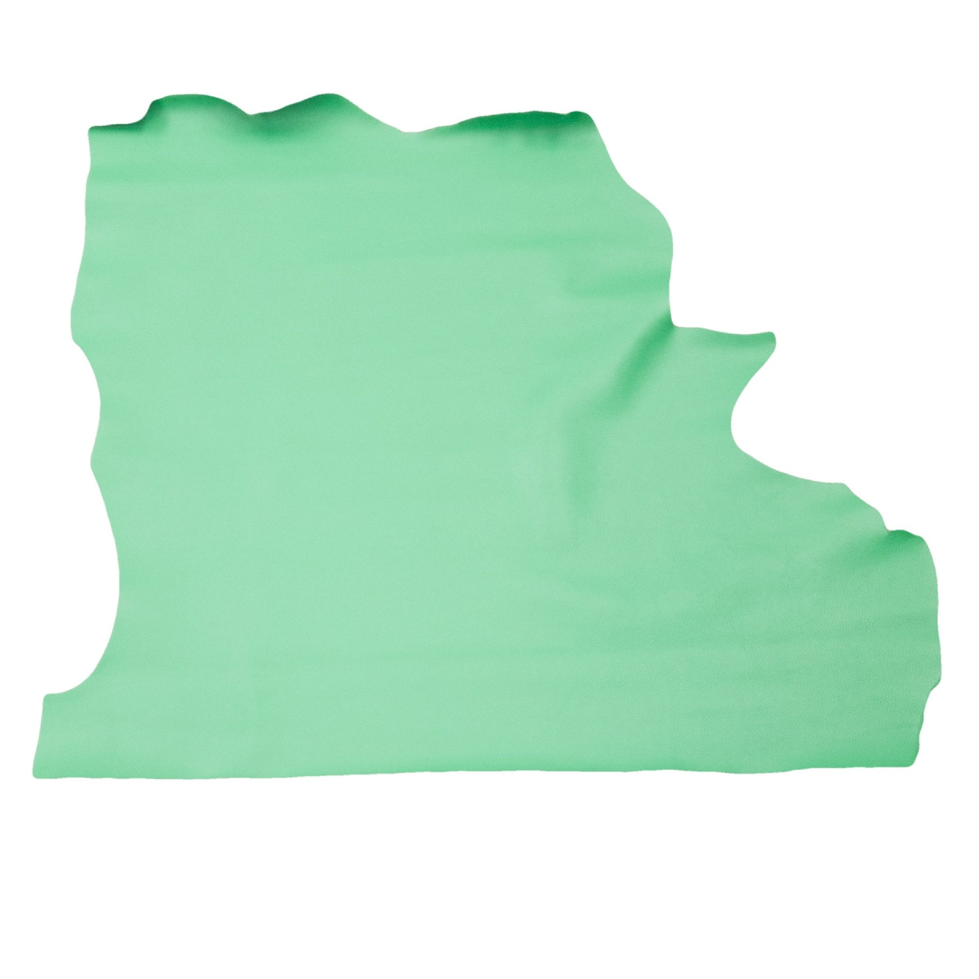 Bright Green Cowhide Leather – Pebble Grain 3–4 oz | Lexington Lush Green, Top Piece / 6.5 - 7.5 | The Leather Guy