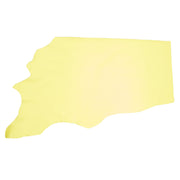 Sunny Yellow Cowhide Leather – Pebble Grain 3–4 oz | Laguna Lemon Yellow, Bottom Piece / 6.5 - 7.5 | The Leather Guy