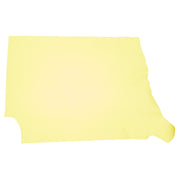 Sunny Yellow Cowhide Leather – Pebble Grain 3–4 oz | Laguna Lemon Yellow, Middle Piece / 6.5 - 7.5 | The Leather Guy