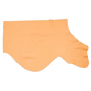 Melon Orange Cowhide Leather – Pebble Grain 3–4 oz | Savannah Sweet Melon, Bottom Piece / 6.5 - 7.5 | The Leather Guy