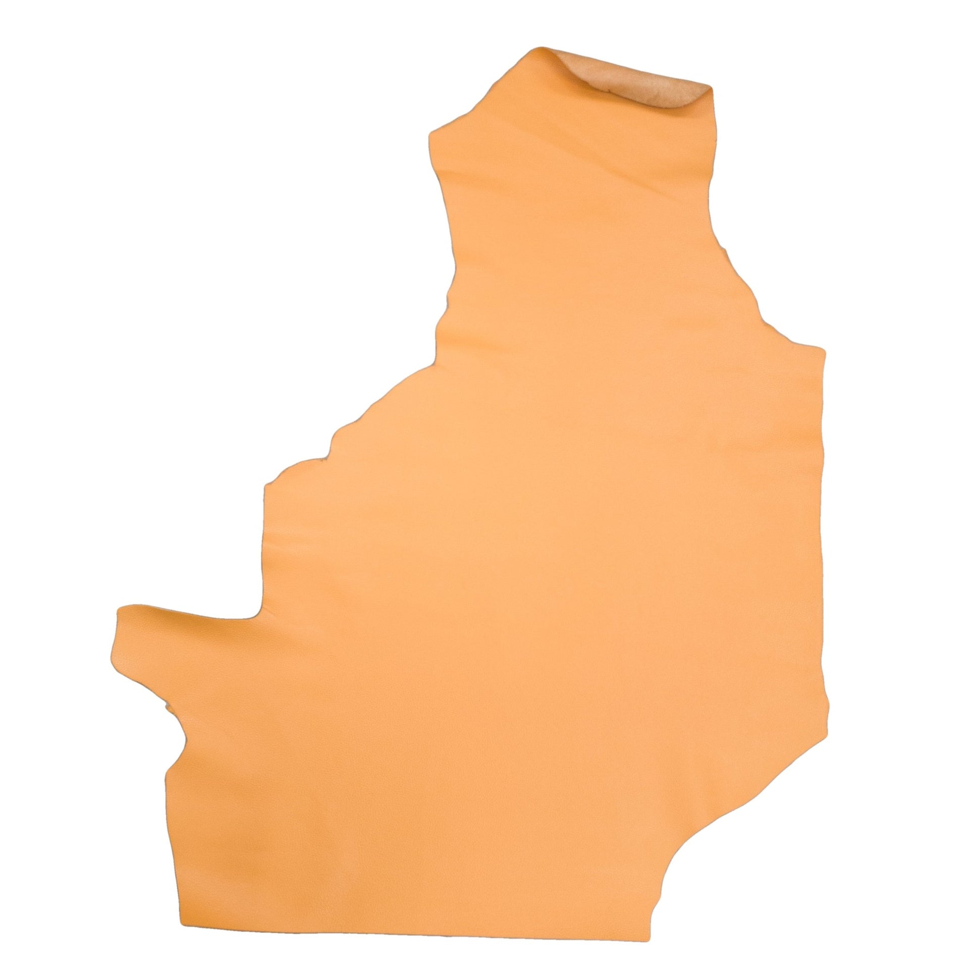 Melon Orange Cowhide Leather – Pebble Grain 3–4 oz | Savannah Sweet Melon, Top Piece / 6.5 - 7.5 | The Leather Guy