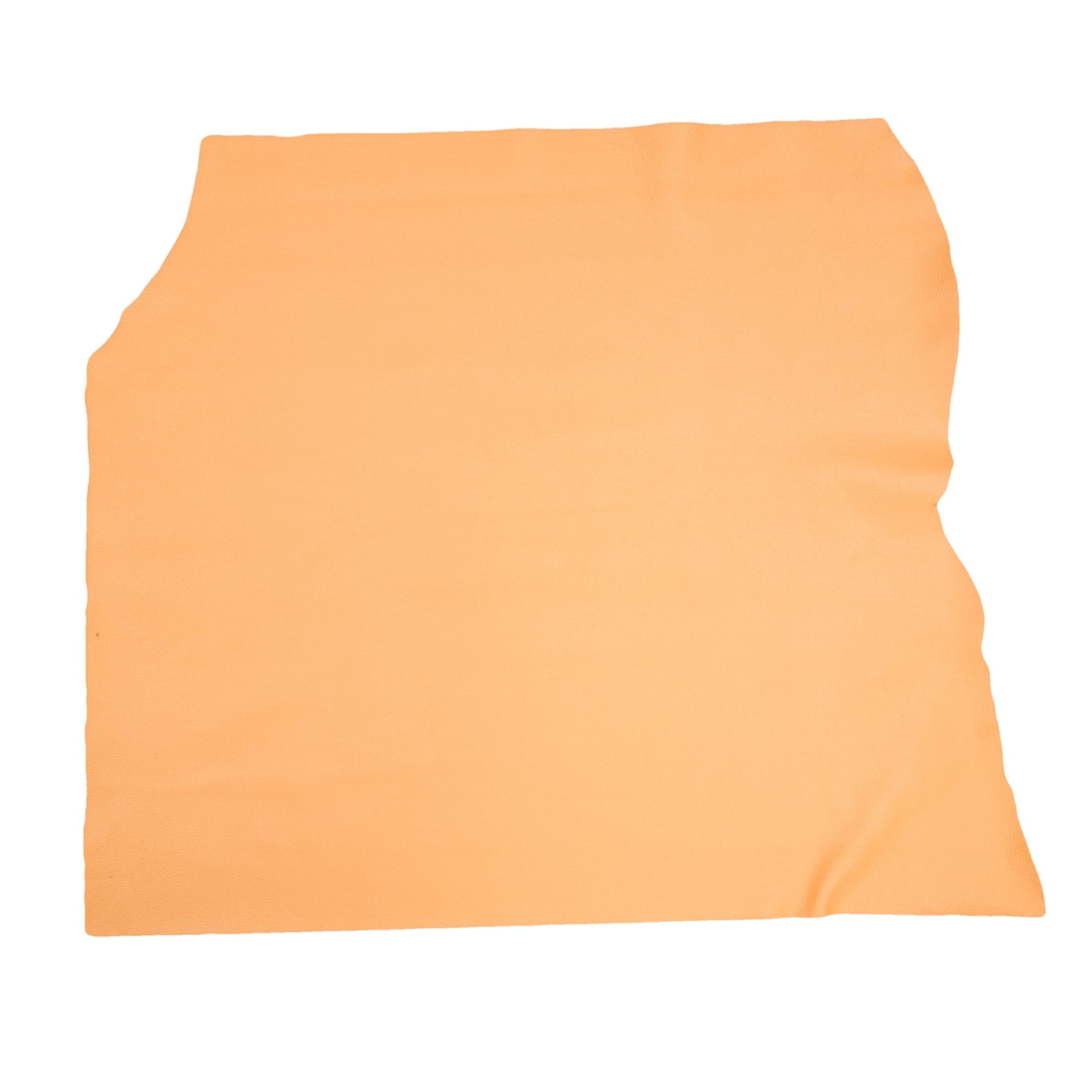 Melon Orange Cowhide Leather – Pebble Grain 3–4 oz | Savannah Sweet Melon, Middle Piece / 6.5 - 7.5 | The Leather Guy