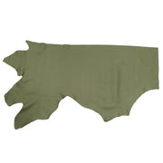 Retired Tried N True Cowhide Leather – Pebble Grain 3–4 oz | Sides and Project Pieces, Army Soldier Green / Bottom Piece / 6.5 - 7.5 | The Leather Guy