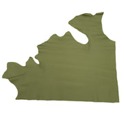 Army Green Cowhide Leather – Pebble Grain 3–4 oz | Fort Bliss Green, Top Piece / 6.5 - 7.5 | The Leather Guy