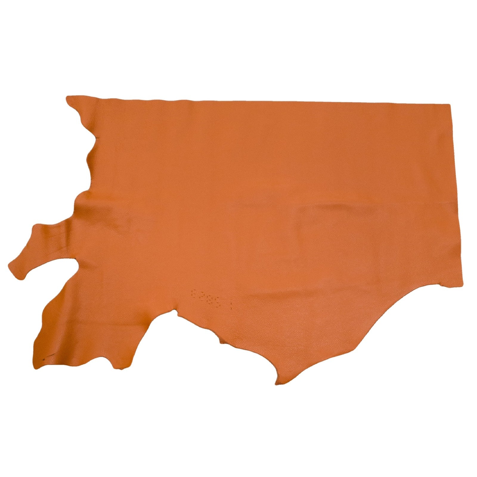 Burnt Orange Cowhide Leather – Pebble Grain 3–4 oz | Boca Burnt Orange, Bottom Piece / 6.5 - 7.5 | The Leather Guy
