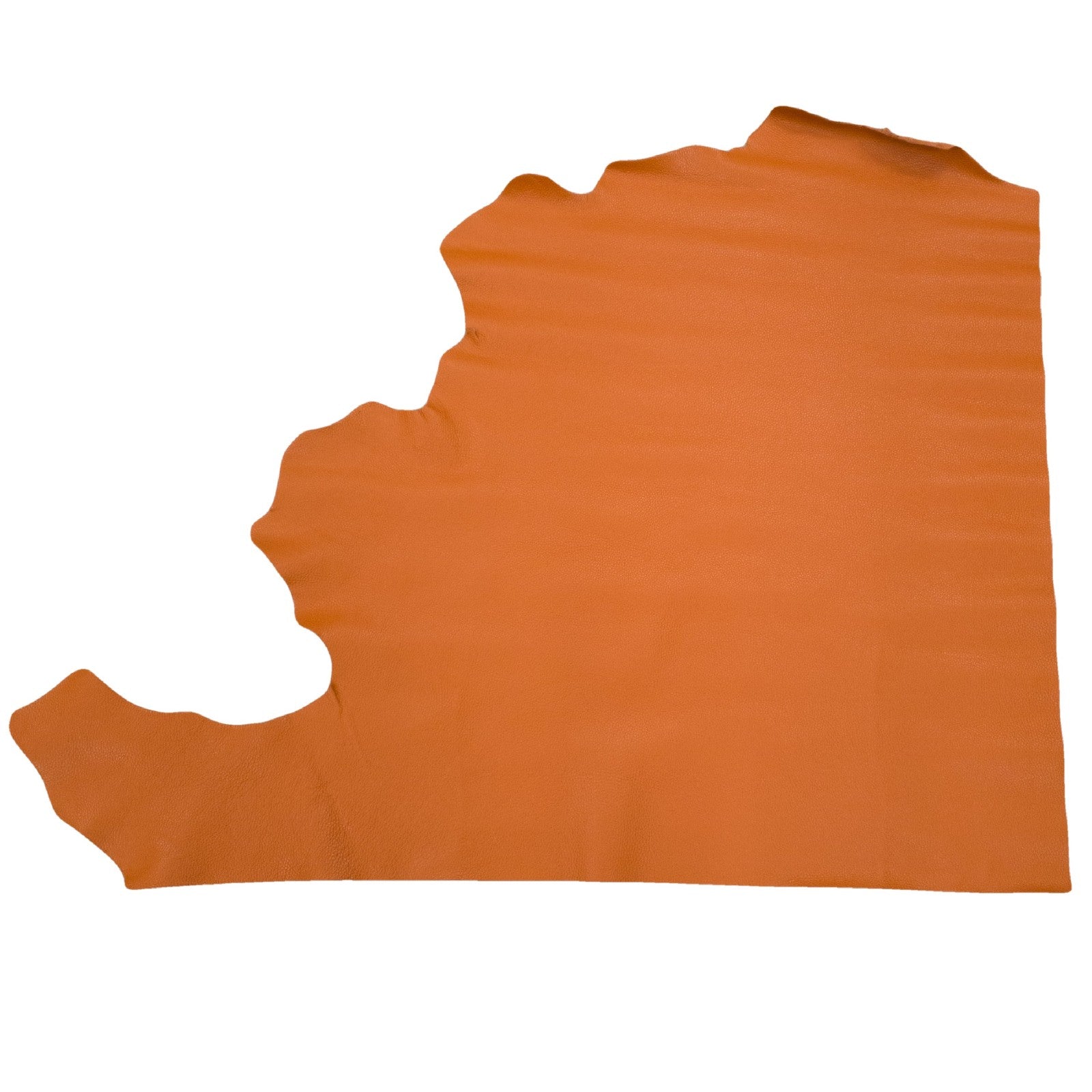 Burnt Orange Cowhide Leather – Pebble Grain 3–4 oz | Boca Burnt Orange, Top Piece / 6.5 - 7.5 | The Leather Guy