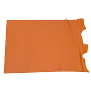 Burnt Orange Cowhide Leather – Pebble Grain 3–4 oz | Boca Burnt Orange, Middle Piece / 6.5 - 7.5 | The Leather Guy