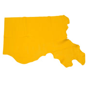 Chi-Town Mustard Yellow, Tried n True, 3-4 oz Leather Cow Hides, Bottom Piece / 6.5 - 7.5 | The Leather Guy