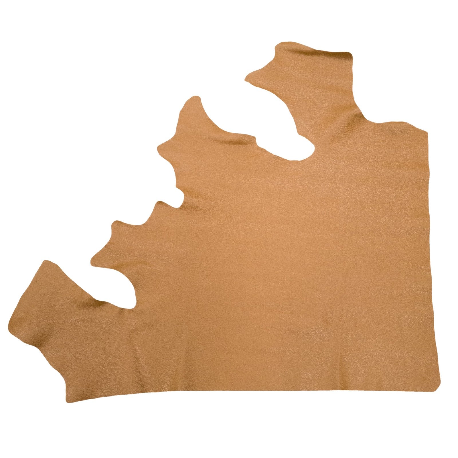 Medium Brown Cowhide Leather | Pebble Grain 3–4 oz Hide | The