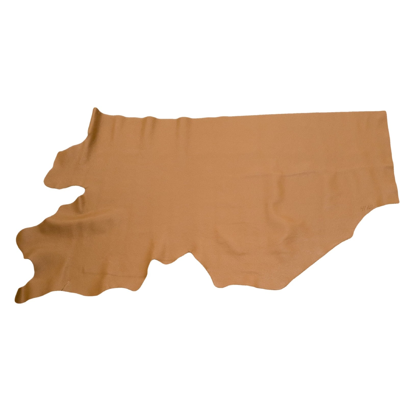 Medium Brown Cowhide Leather – Pebble Grain 3–4 oz | Milwaukee Medium Brown, Bottom Piece / 6.5 - 7.5 | The Leather Guy