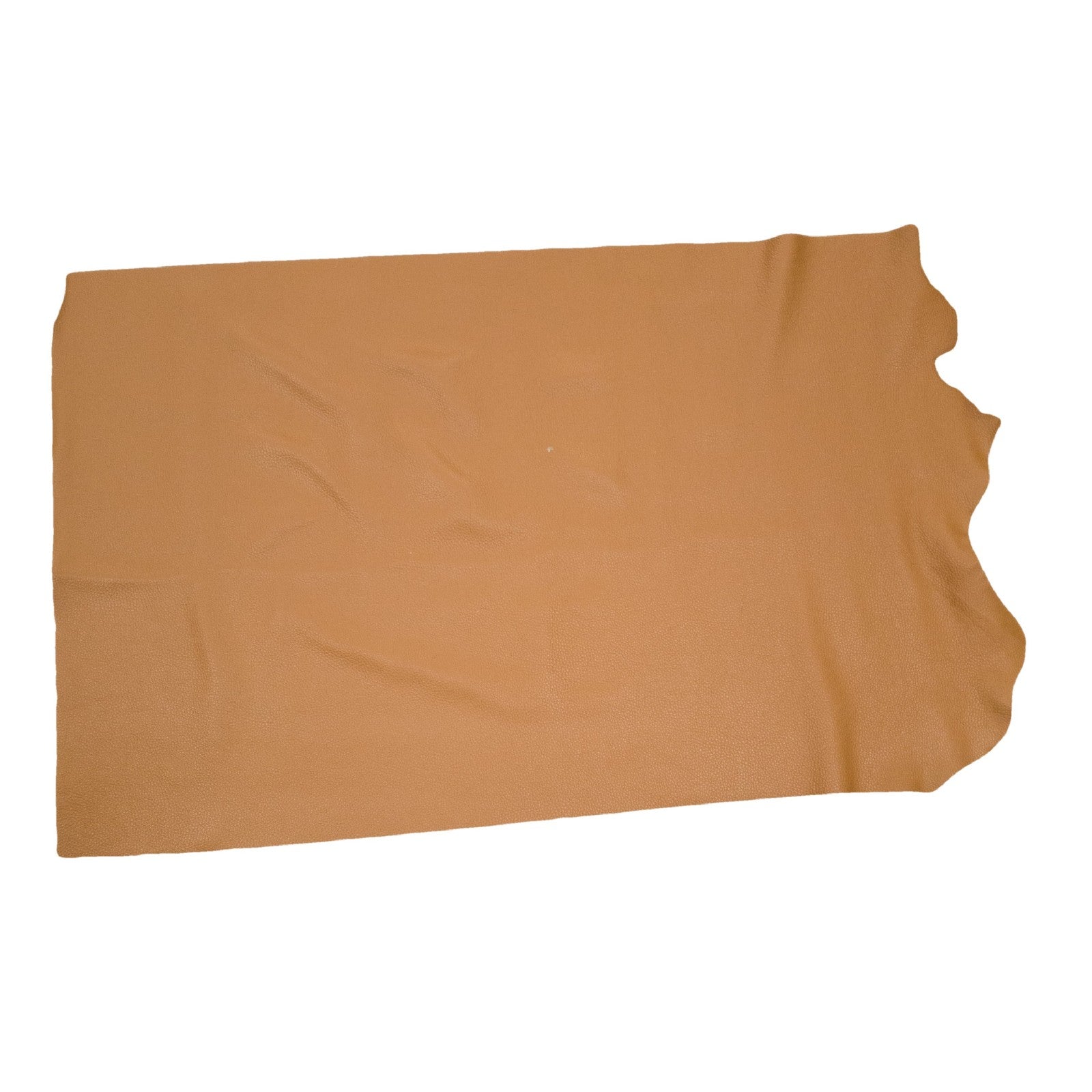 Medium Brown Cowhide Leather – Pebble Grain 3–4 oz | Milwaukee Medium Brown, Middle Piece / 6.5 - 7.5 | The Leather Guy