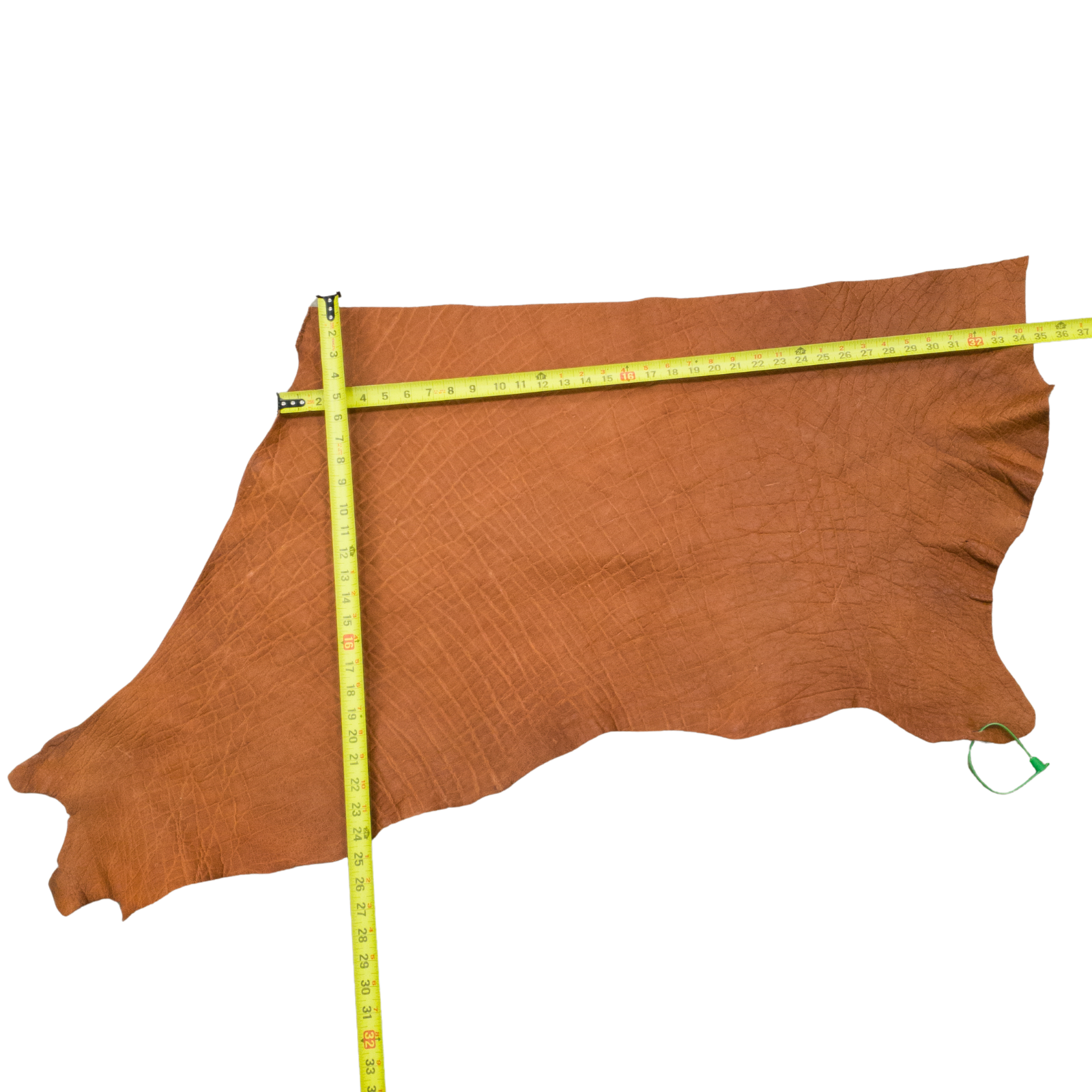 Terracotta Tan, 4-5 oz, 1-2 Sq Ft, Genuine Elephant Pieces, 5.8 Sq Ft | The Leather Guy