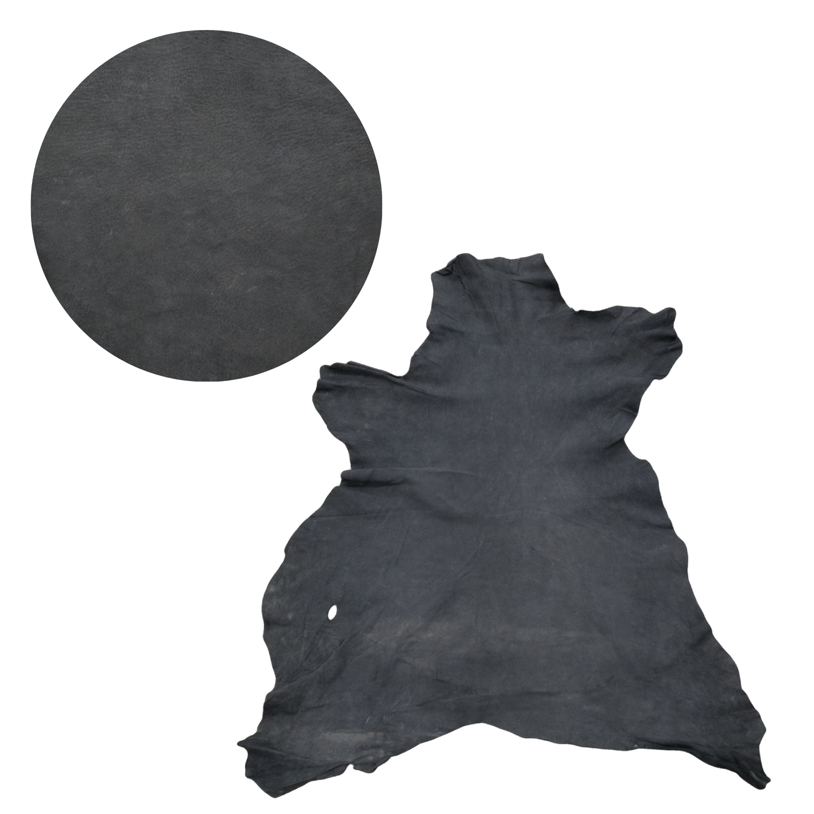 Black, 3-6 Sq Ft, 2-3 oz, Goat Hides, Suede / 5-6 Sq Ft | The Leather Guy