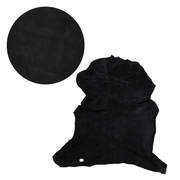 Black, 3-6 Sq Ft, 2-3 oz, Goat Hides, Nubuck / 5-6 Sq Ft | The Leather Guy