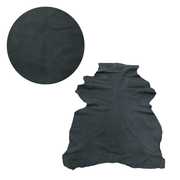 Black, 3-6 Sq Ft, 2-3 oz, Goat Hides, Grey Nubuck / 5-6 Sq Ft | The Leather Guy