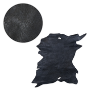 Black, 3-6 Sq Ft, 2-3 oz, Goat Hides, Wrinkle / 5-6 Sq Ft | The Leather Guy