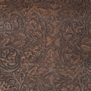 Western Cowhide Leather – 2–4 oz Embossed Grain – Large Pre-cuts, Browns / Timeless Mahogany / 10"x10" | The Leather Guy