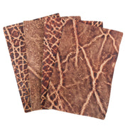 Genuine Elephant Nonstock Pre-cuts, 4.5-5.5 oz, Various Colors, Toasty Red / 4" x 6" | The Leather Guy