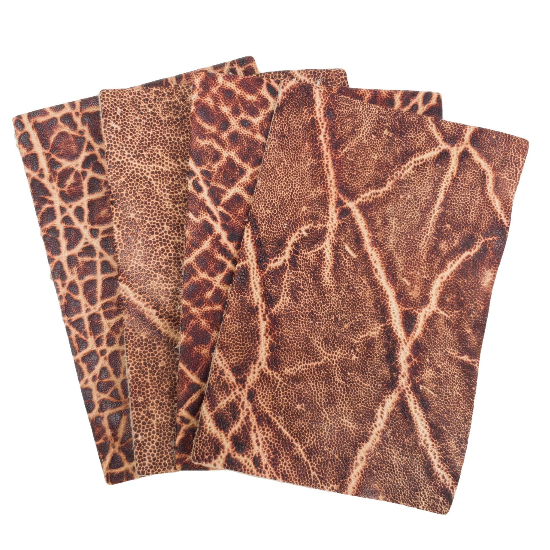 Genuine Elephant Nonstock Pre-cuts, 4.5-5.5 oz, Various Colors, Toasty Red / 4" x 6" | The Leather Guy