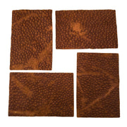 Genuine Carpincho (Capybara) Leather, 3 - 4 oz, Chrome Tan Pre-Cuts, Tobacco / 4"x6" | The Leather Guy