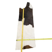 Tri-Color Black, Brown, off White, 3-8 Sq Ft Hair-on Cowhide Project Pieces, 5 / 1 | The Leather Guy