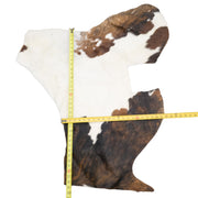 Tri-Color Black, Brown, off White, 3-8 Sq Ft Hair-on Cowhide Project Pieces, 5 / 3 | The Leather Guy