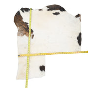 Tri-Color Black, Brown, off White, 3-8 Sq Ft Hair-on Cowhide Project Pieces, 7 / 1 | The Leather Guy