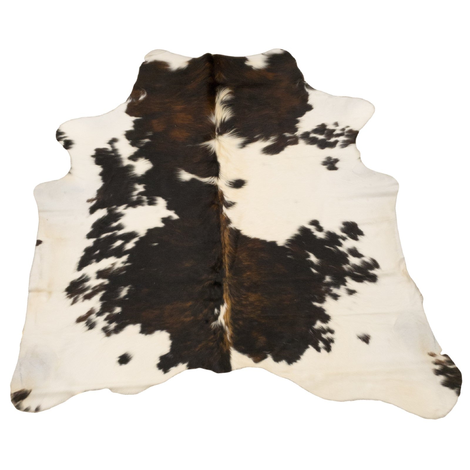 Tri-Color Brindle/Off White 57" x 73" Cowhide Rug,  | The Leather Guy