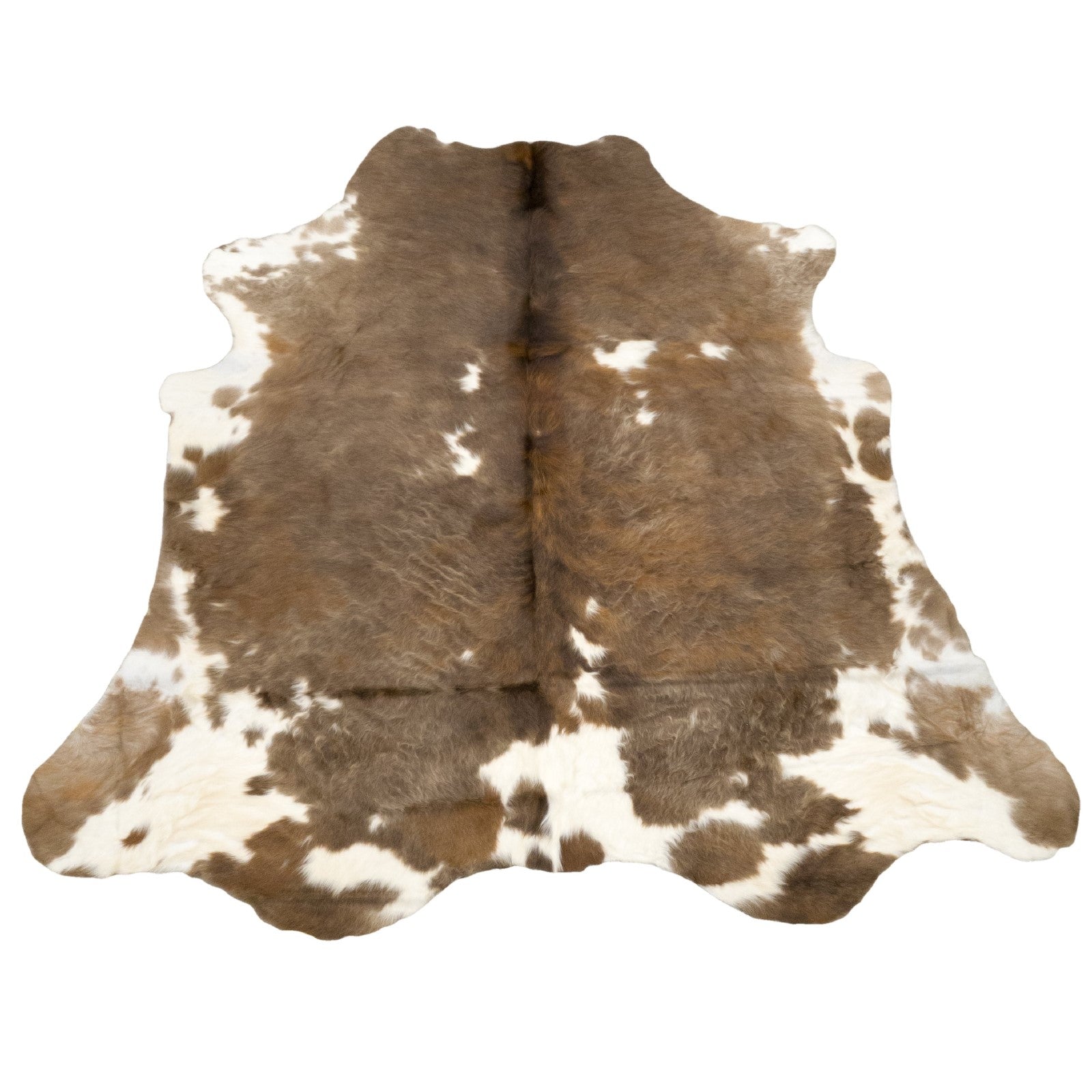 Tri-Color Black/Brown/Off White 52" x 73" Cowhide Rug,  | The Leather Guy