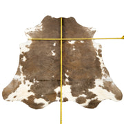 Tri-Color Black/Brown/Off White 52" x 73" Cowhide Rug,  | The Leather Guy