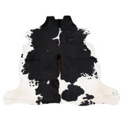 Tri-Color Black/Brown/Off White 47" x 77" Cowhide Rug,  | The Leather Guy