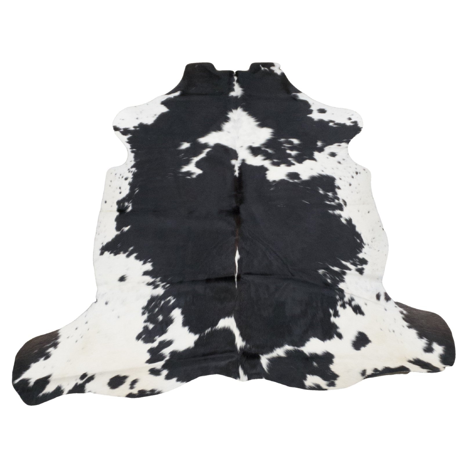 Tri-Color Black/Brown/Off White 49" x 77" Cowhide Rug,  | The Leather Guy